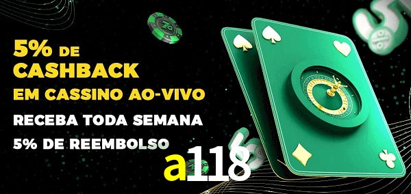 Promoções do cassino ao Vivo a118